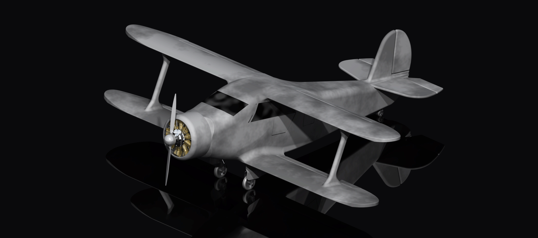 beech-g17s-staggerwing-aircraft IGS飞机