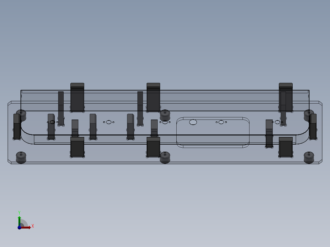 丝印夹具前视图
