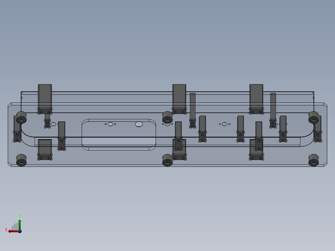 丝印夹具后视图