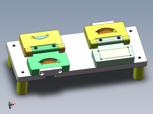 手动贴双面胶工装sw18可编辑