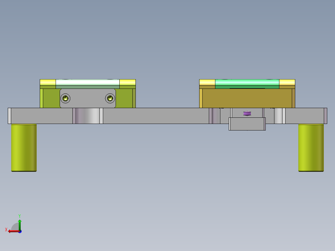 手动贴双面胶工装sw18可编辑后视图