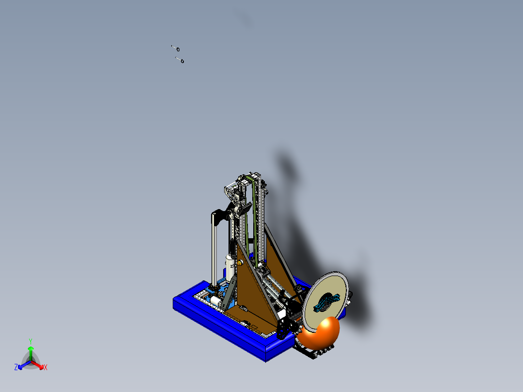 FRC 2019 1188号机器人车3D数模图纸 STP格式主视图