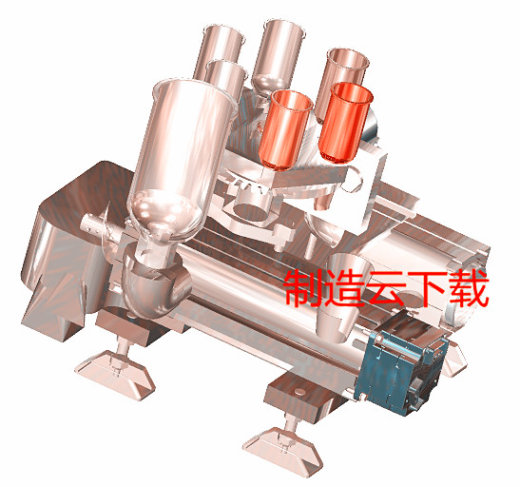 原料混合装置设备3D模型缩略图