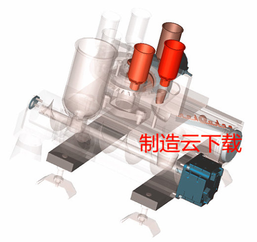 原料混合装置设备3D模型缩略图