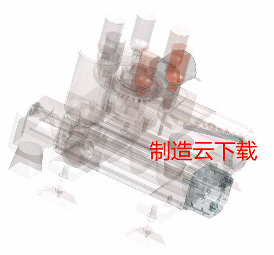 原料混合装置设备3D模型