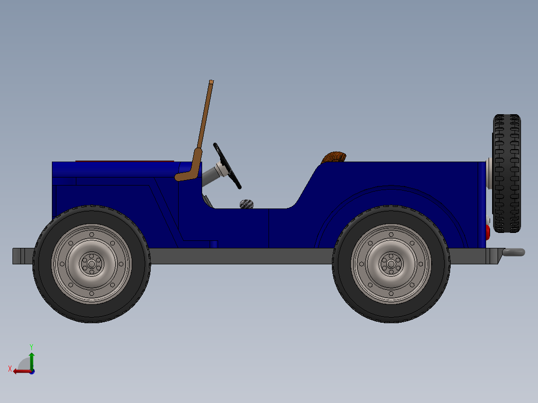 吉普车SW2014后视图