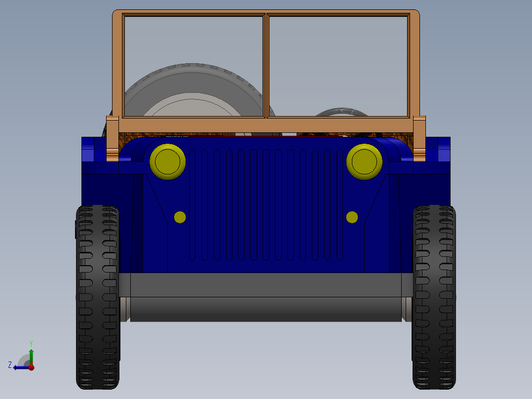 吉普车SW2014右视图