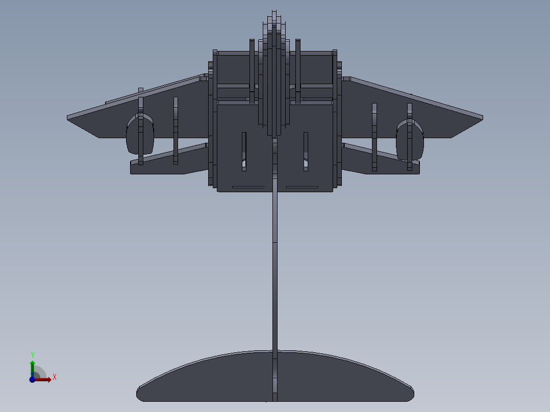 SOLIDWORKS F15桌面摆饰前视图