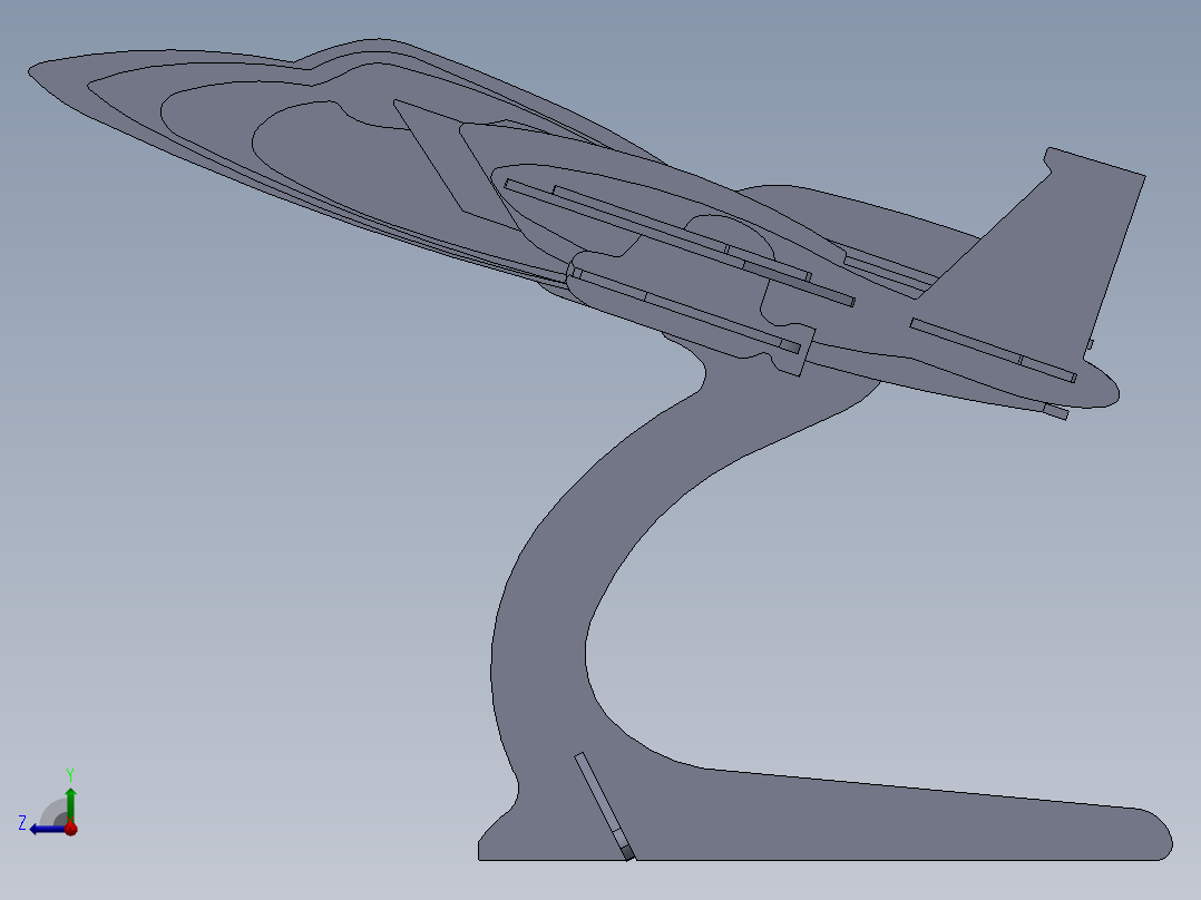 SOLIDWORKS F15桌面摆饰右视图