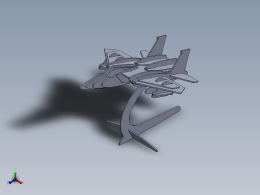 SOLIDWORKS F15桌面摆饰正等轴测缩略图