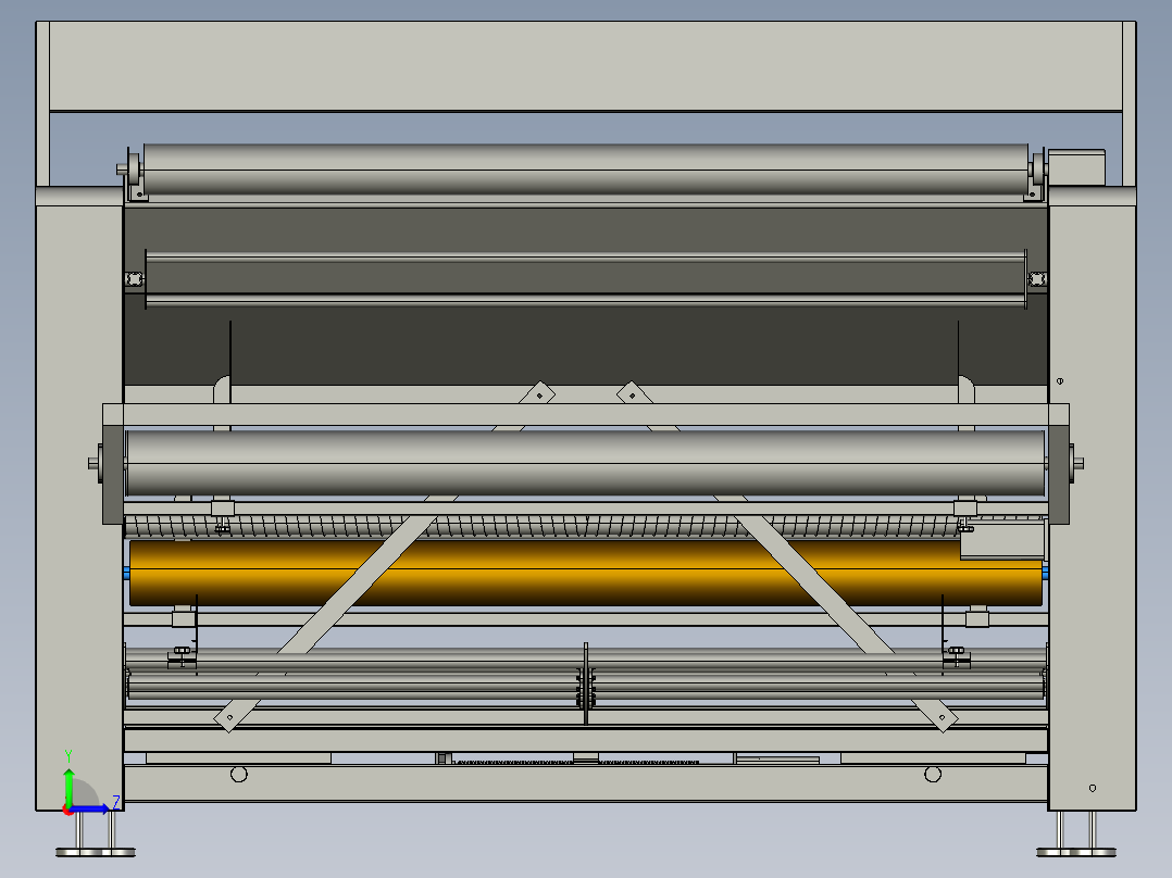 熔喷无纺布卷料机左视图