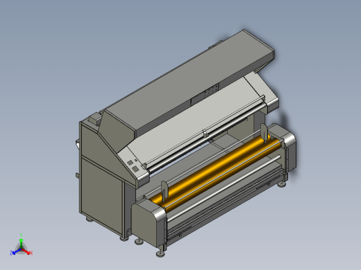 熔喷无纺布卷料机正等轴测缩略图