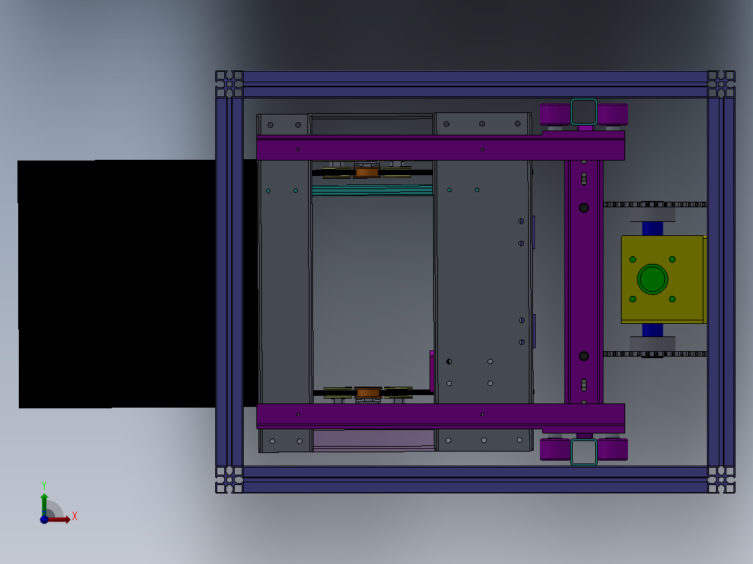 气压升降机前视图