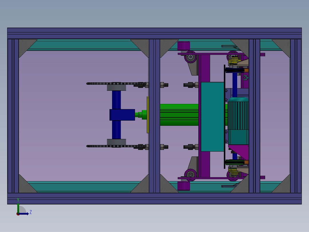 气压升降机左视图