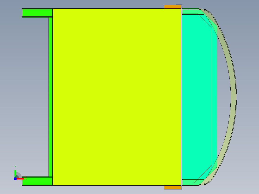 2022.10月-糖果生产输送线sw18前视图