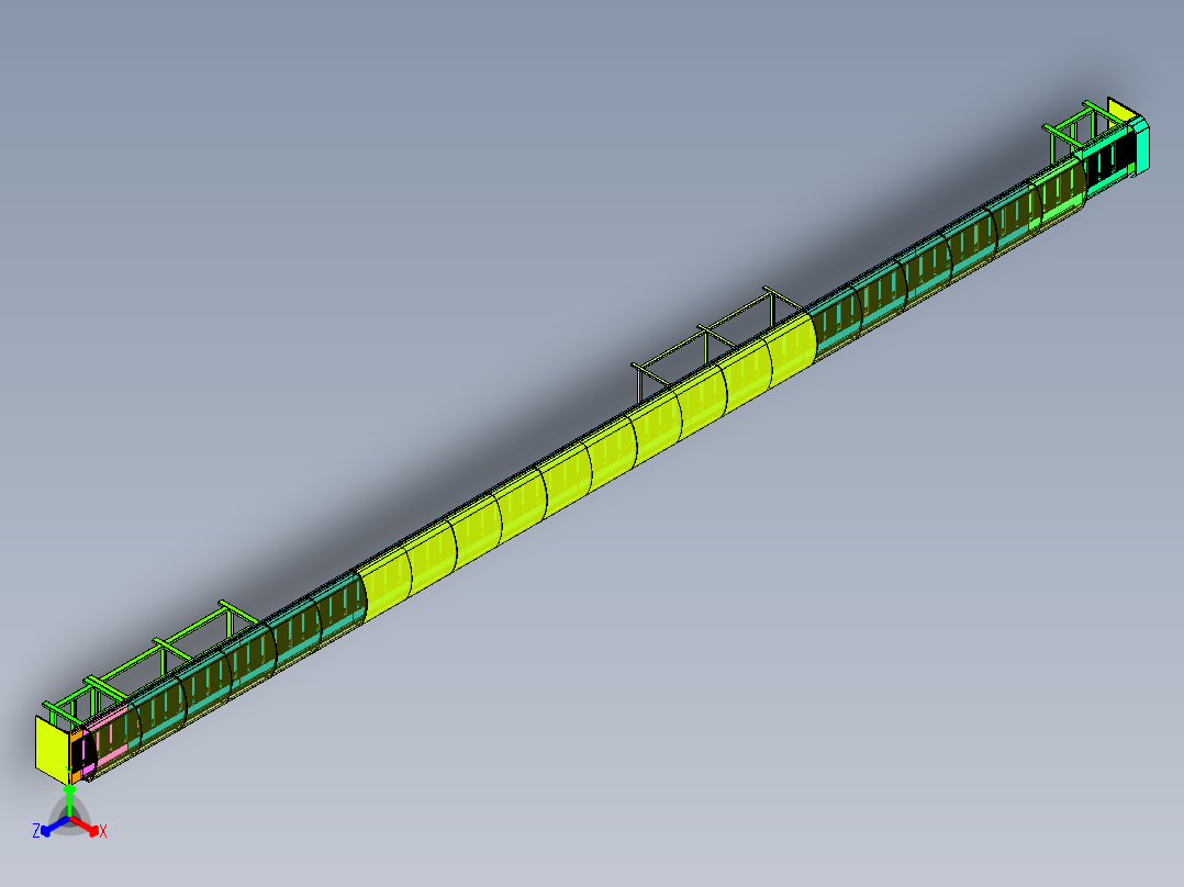 2022.10月-糖果生产输送线sw18正等轴测图