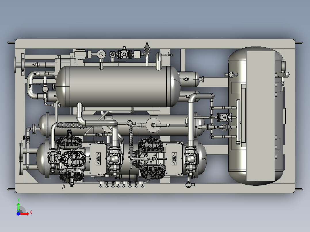 -70℃出水 25kW制冷机组前视图
