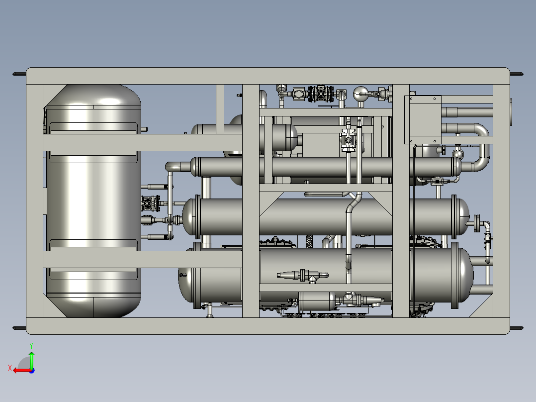 -70℃出水 25kW制冷机组后视图