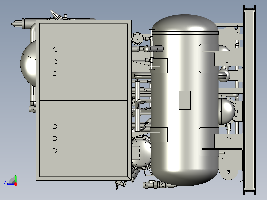 -70℃出水 25kW制冷机组右视图