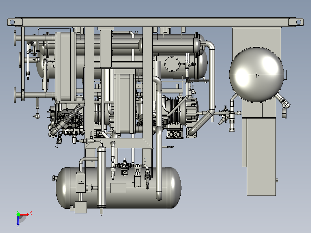 -70℃出水 25kW制冷机组俯视图