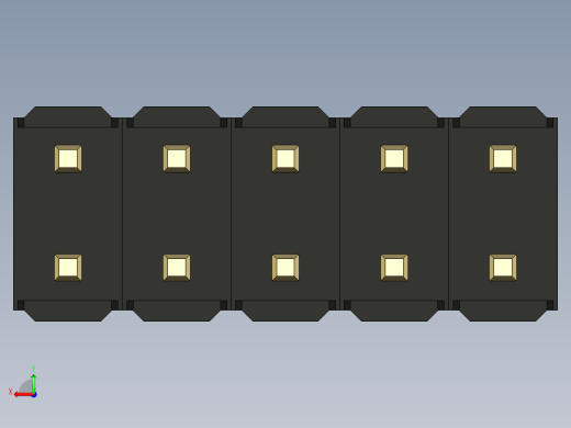 彩色公头100mil（2.54mm）系列-DS1021_black_2x05p_100mil_Type5_rev1.0后视缩略图