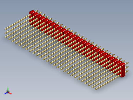 彩色公头100mil（2.54mm）系列-DS1021_red_3x27p_100mil_Type19_rev1.0