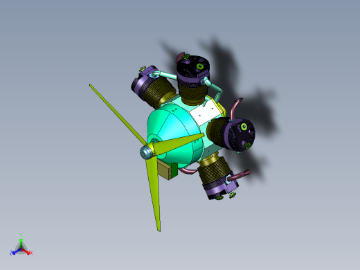 航模螺旋桨高速发动机