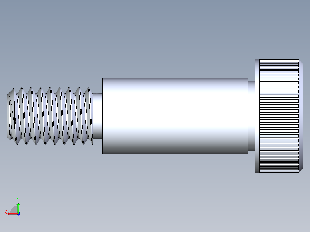 内六角螺螺栓-SB 0.375-16 x 1后视图