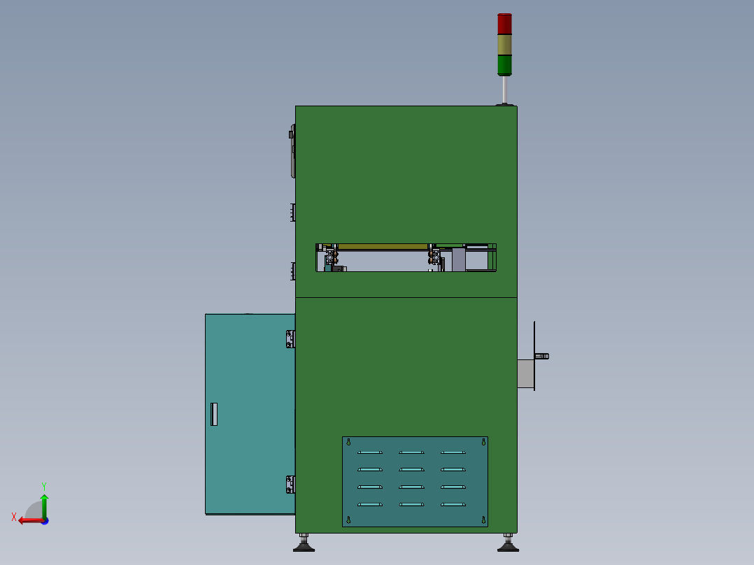 吸尘机（PCB清洁设备）后视图