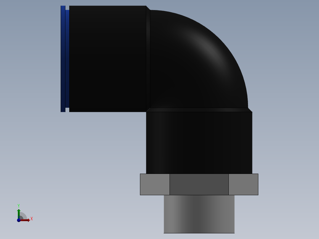 Ø16 x 3-8G COTOVELO 90° MACHO GIRAT. (C02471638)前视图