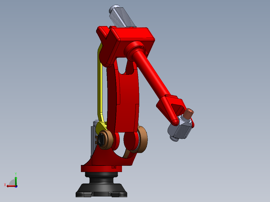 6 axis robot后视图