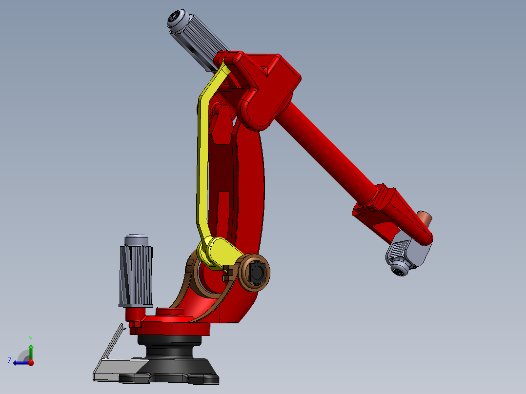 6 axis robot右视图