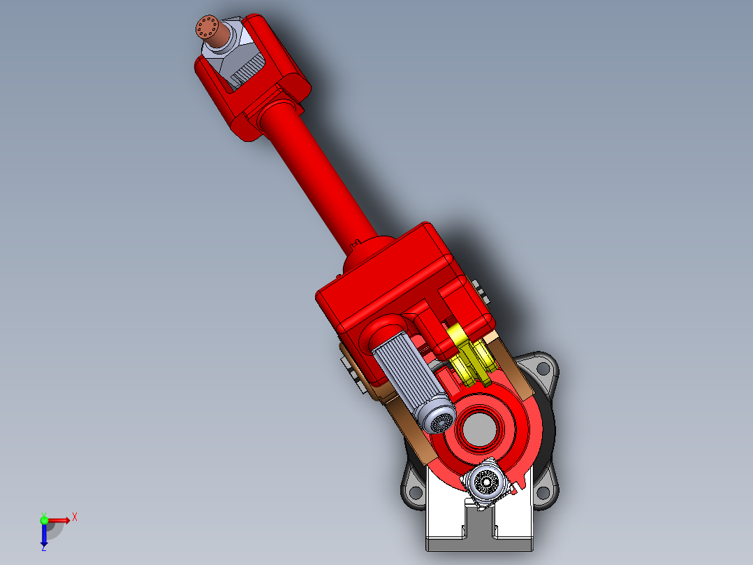 6 axis robot俯视图