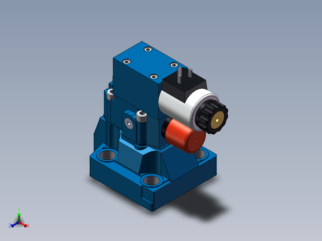 力士乐液压阀-DBW20B2正等轴测图