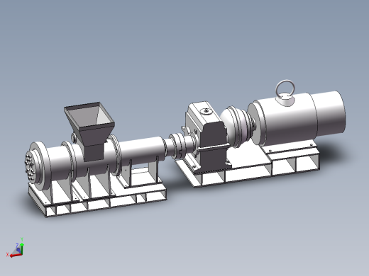 粉煤挤压成棒成型机设计及建模【含三维图+CAD图+文档】
