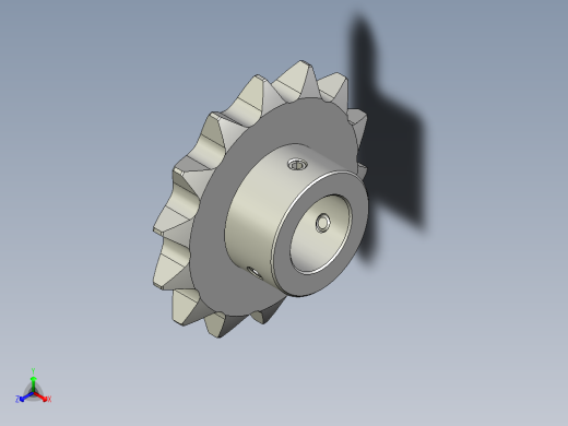 链轮-Sprocket_14-20-33-25_9-3正等轴测缩略图