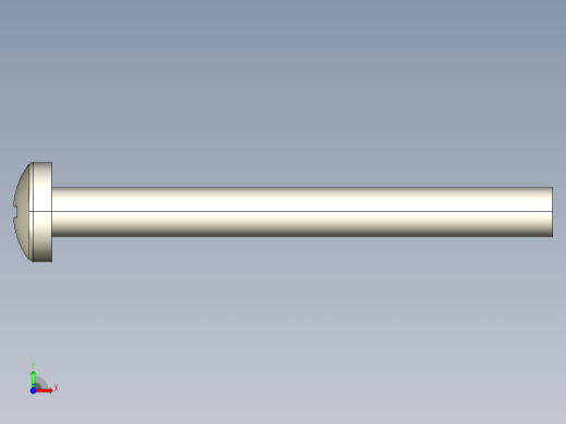 螺丝 M4 十字盘头-M4x40 Screw head.STEP前视缩略图