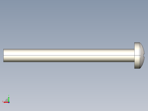 螺丝 M4 十字盘头-M4x40 Screw head.STEP后视缩略图