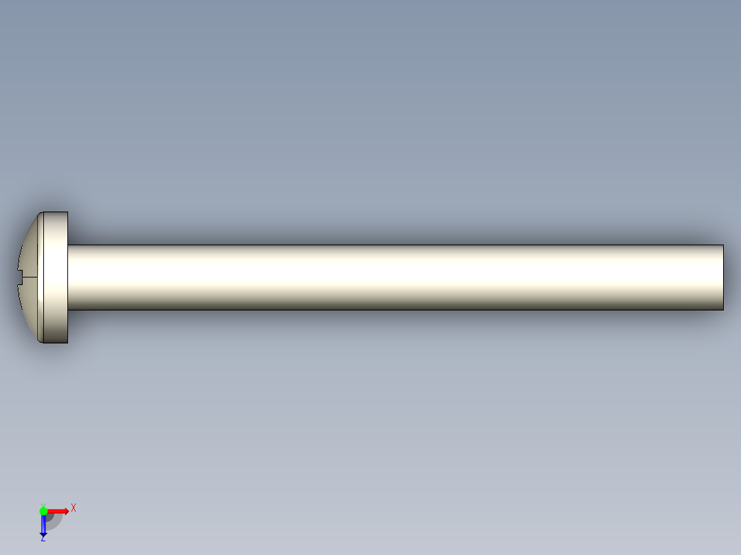 螺丝 M4 十字盘头-M4x40 Screw head.STEP俯视图