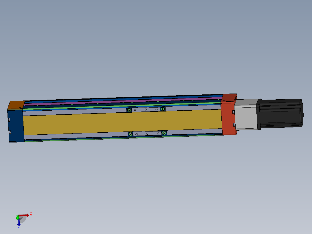滑台模组RXS80-L350N主视图