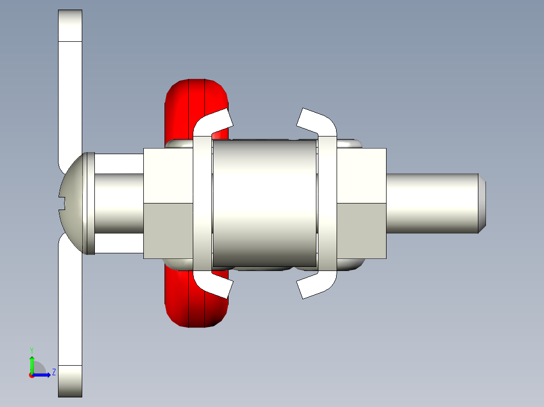 水平式夾鉗SSP(C)-3D多系列多零件图纸模型左视图
