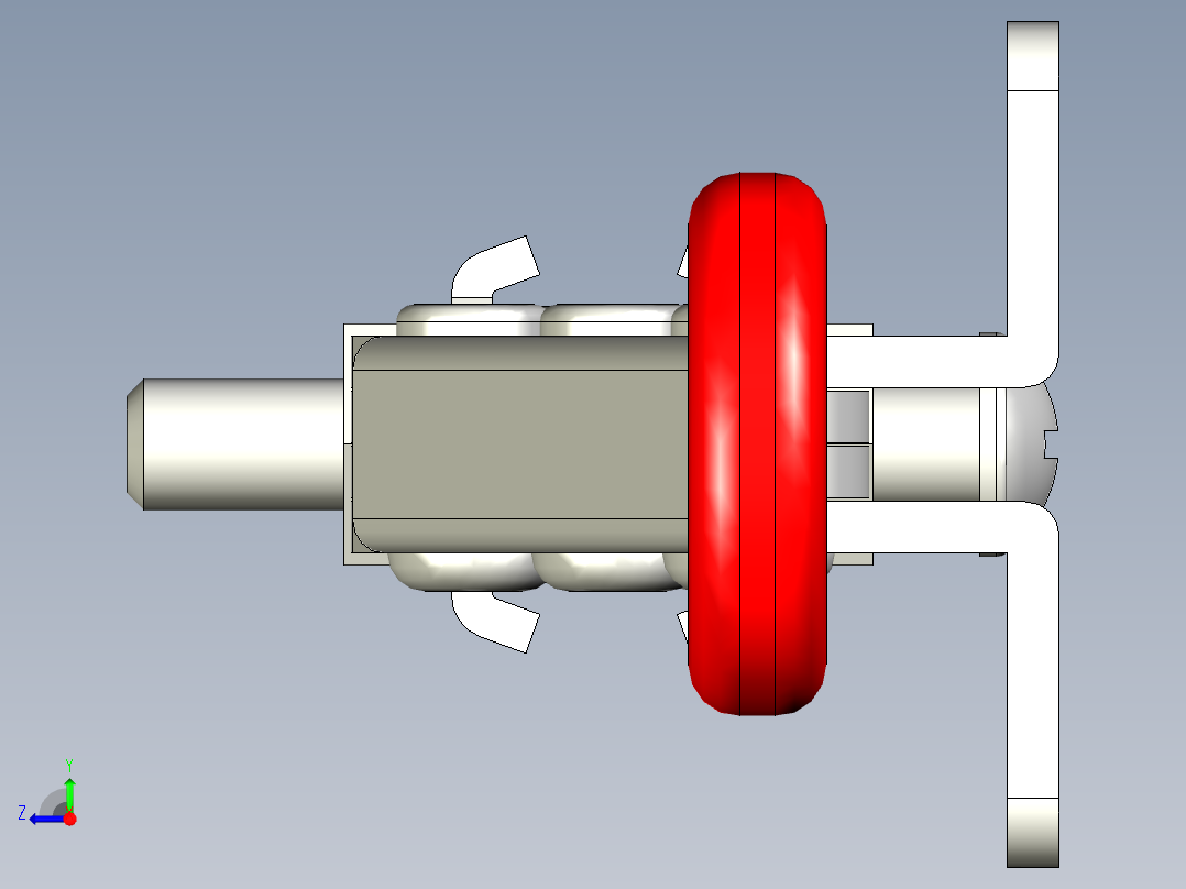水平式夾鉗SSP(C)-3D多系列多零件图纸模型右视图