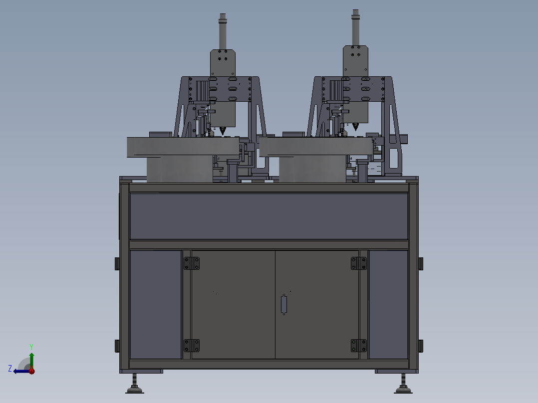 晶体机组装机构装配右视图