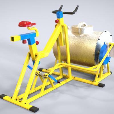 创新节能健身洗衣机3D模型图纸 1 机械设计参考资料设计素材缩略图