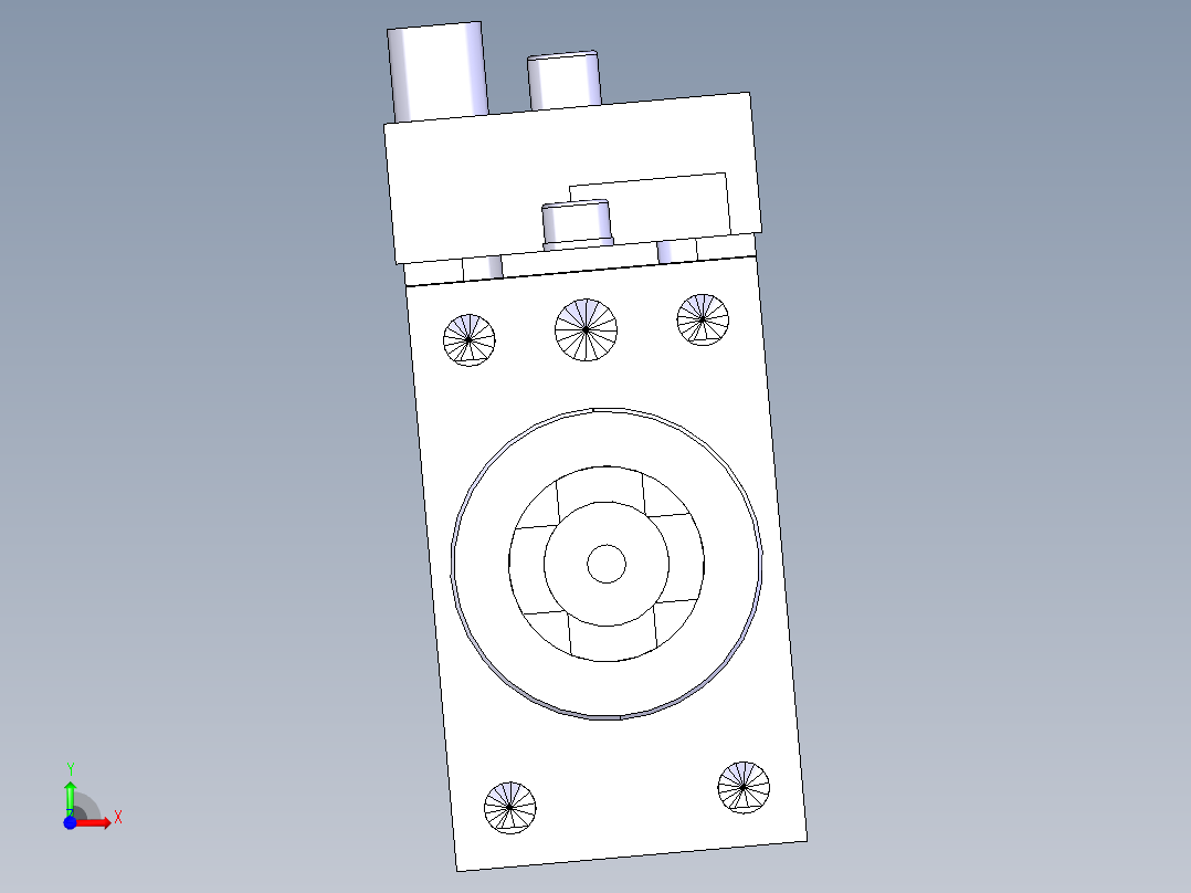 德克斯TUNKERS气缸数模SZK_40_1_Z_A00_TUENKERS前视图