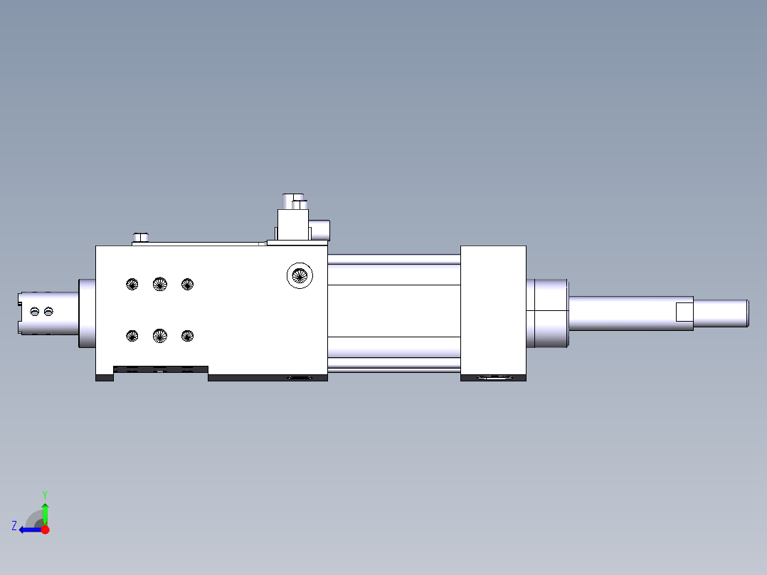 德克斯TUNKERS气缸数模SZK_40_1_Z_A00_TUENKERS右视图