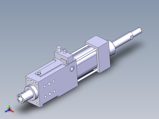 德克斯TUNKERS气缸数模SZK_40_1_Z_A00_TUENKERS正等轴测缩略图