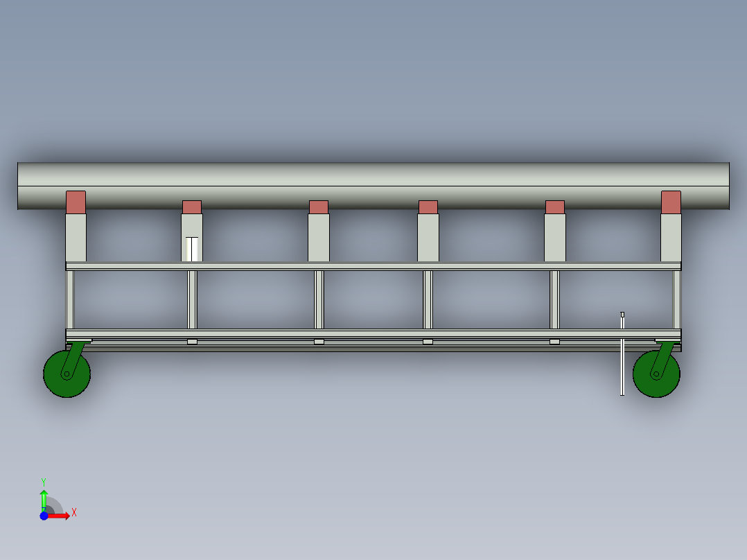 无动力晶棒运输车912031===50前视图