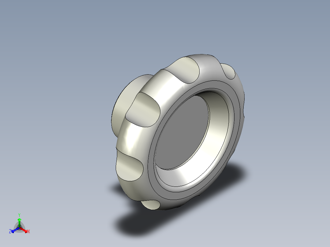 星型把手VL.140FP,VL.640FP-3D多系列多零件图纸模型主视图