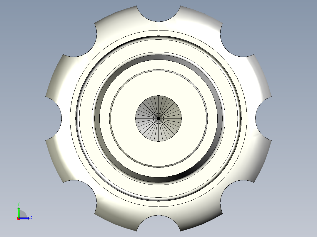 星型把手VL.140FP,VL.640FP-3D多系列多零件图纸模型左视图